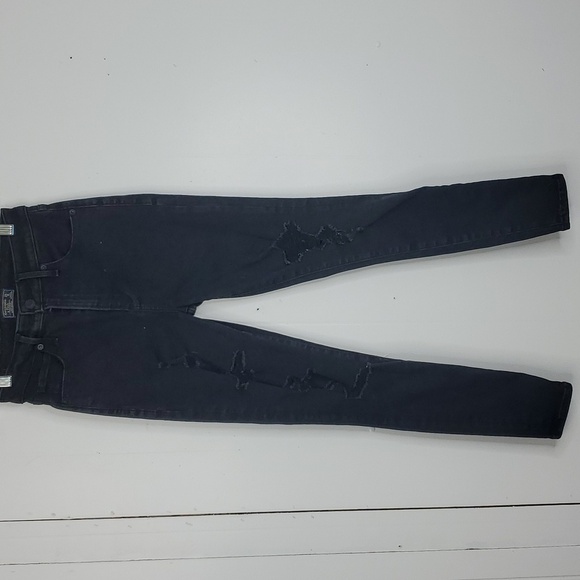 Abercrombie High Rise Super Skinny Jeans Curve Love Distressed Womens 0 Short 25 - Picture 1 of 11